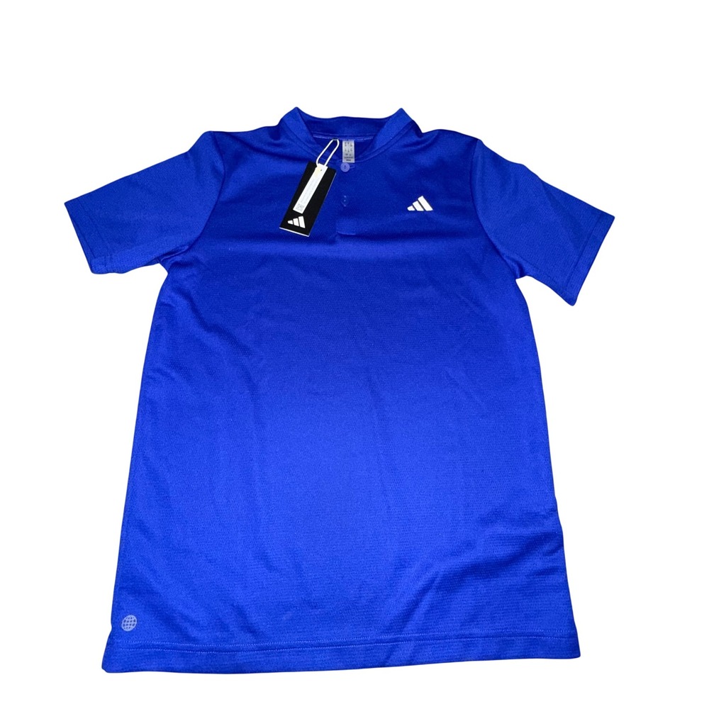 Boys Adidas Sport‎ Royal Blue Short Sleeve Polo Shirt Size 13/14 Y